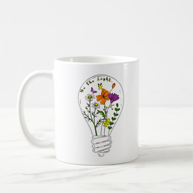 Taza De Café Sea La Ligera Cotización Motivadora De Flor Silves (Izquierda)