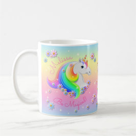 Taza De Café Sea mágico arcoiris unicornio espuma de princesas