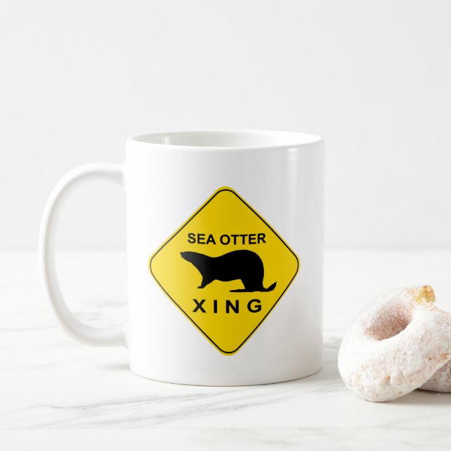Taza De Café Sea Otter Xing (Con donut)