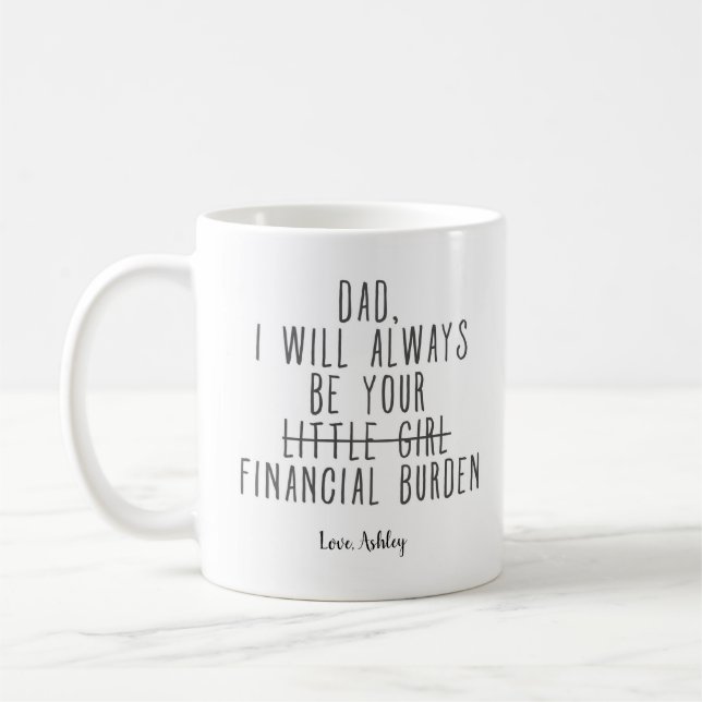 Taza De Café Sea siempre su carga financiera divertido Coffee M (Izquierda)
