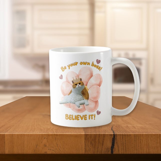 Taza De Café Sea Su Propio Jefe Lo Cree Motivacional (Subido por el creador)