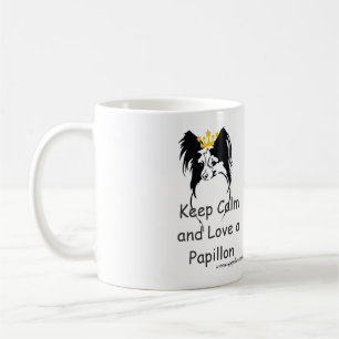 Taza De Café Sea tranquilo y ame un Papillon