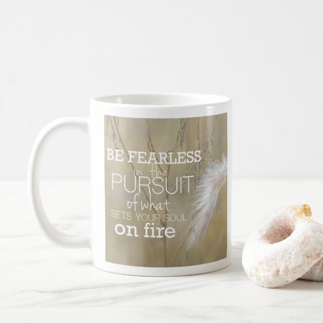 Taza De Café Sea un café sin miedo Mug (Con donut)