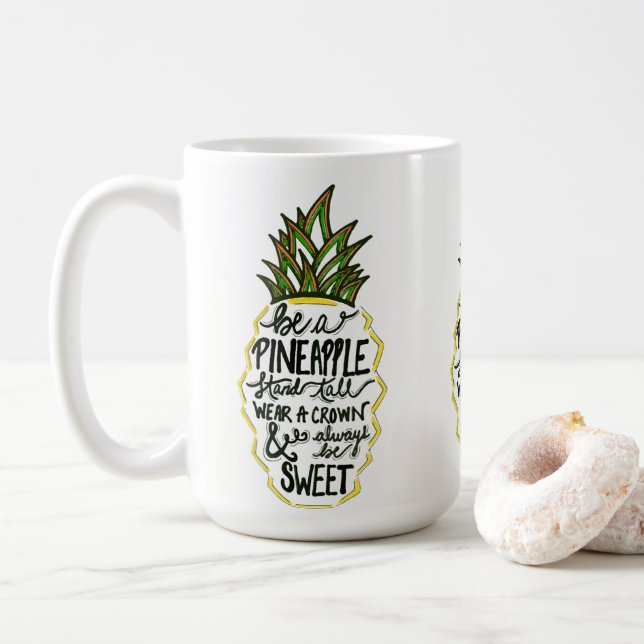 Taza De Café Sea una piña (Con donut)