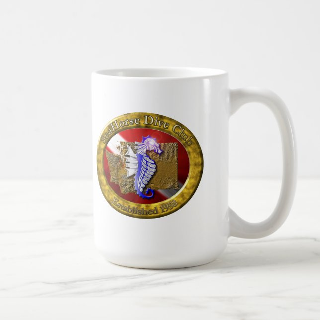 Taza De Café SeaHorse Escudo Mug (Derecha)