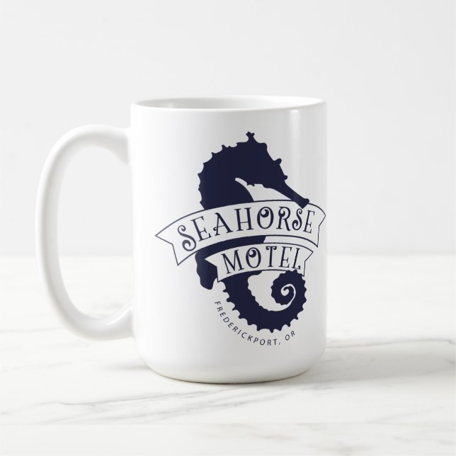 Taza De Café Seahorse Motel Navy (Izquierda)