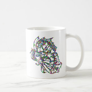 Taza De Café Seahorse tribal de la mariposa del tatuaje