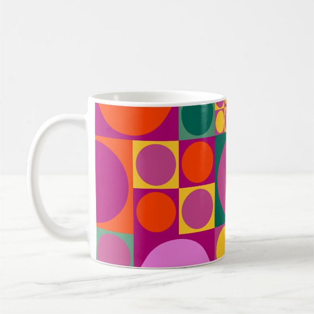 Taza De Café Seamless abstract geometric background pattern,  r (Izquierda)