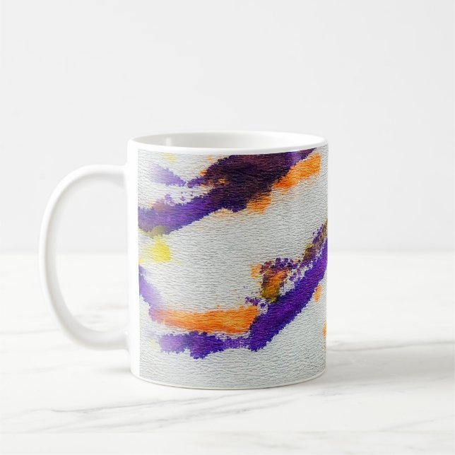 Taza De Café Seamless animal zebra. Dirty art pattern. Abstract (Izquierda)