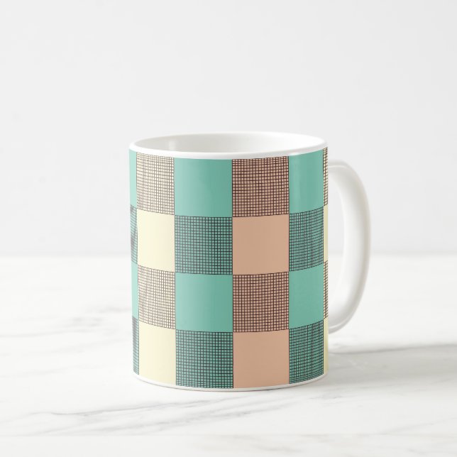 Taza De Café Seamless plaid pattern   (Anverso derecho)