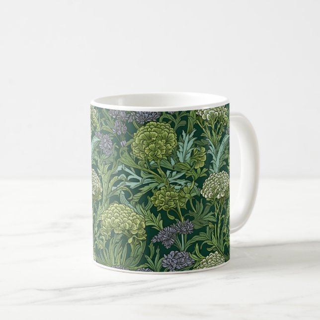Taza De Café Seamless William Morris style floral pattern (Anverso derecho)