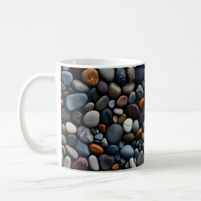 Taza De Café Seaside Pebbles Mug (Izquierda)