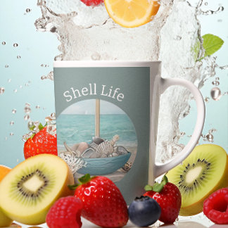 Taza De Café Seaside Serenity Shell Life Collection