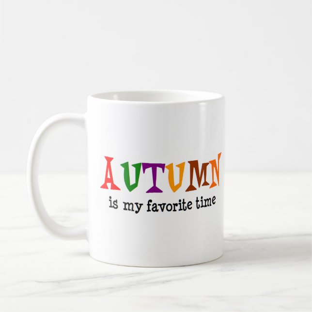 Taza De Café seasons autumn favorite time coffee mug (Izquierda)