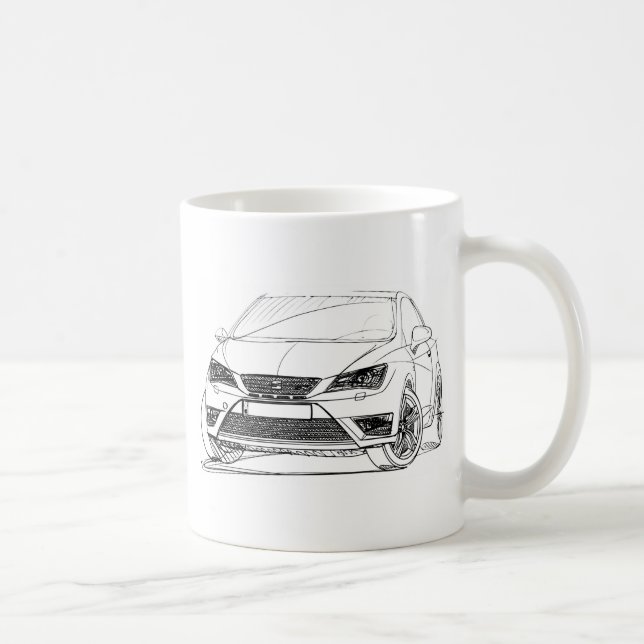Taza De Café Seat Ibiza Cupra 2013 (Derecha)
