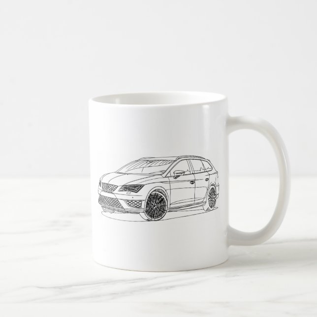 Taza De Café Seat LeonST Cupra 2015 (Derecha)