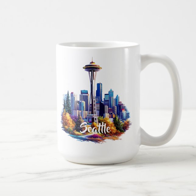 Taza De Café Seattle Coffee Mug (Derecha)