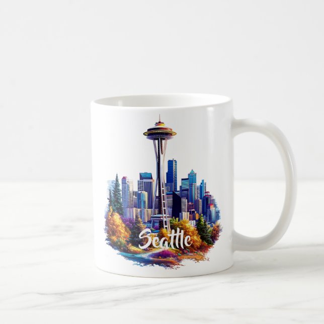 Taza De Café Seattle Coffee Mug (Derecha)