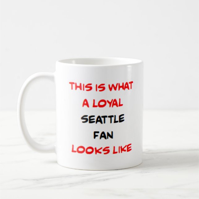 Taza De Café seattle fan, loyal (Izquierda)