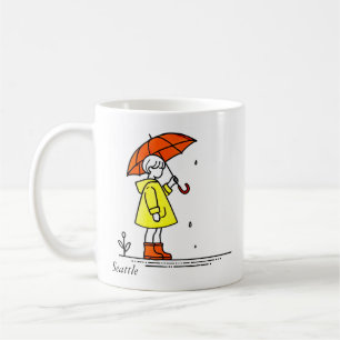 Taza De Café Seattle Rainy Day Souvenir Mug