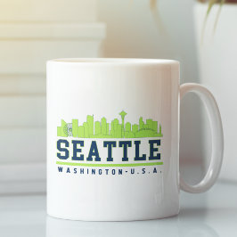 Taza De Café Seattle Washington Beautiful Skyline City