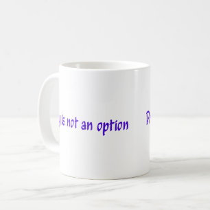Taza De Café Secar no es una opción púrpura