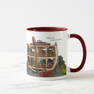 Taza de café seccionada transversalmente de la