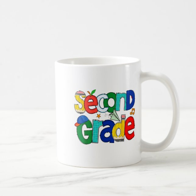 Taza De Café Second Grade Student School Clroom Learning Educat (Derecha)