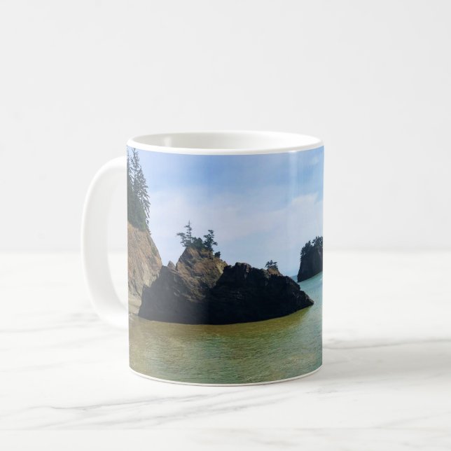 Taza De Café Secret Beach, Samuel H. Boardman, Oregon (Anverso izquierdo)