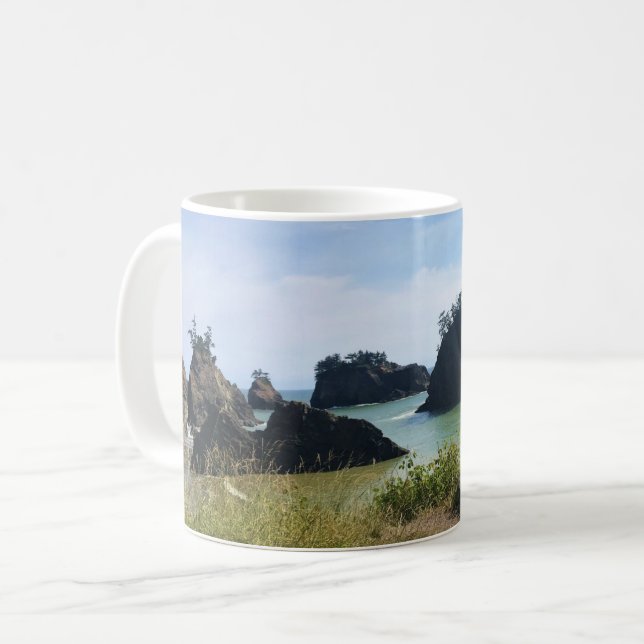 Taza De Café Secret Beach, Samuel H. Boardman, Oregon (Anverso izquierdo)