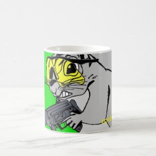 Taza de café secreta de la ardilla