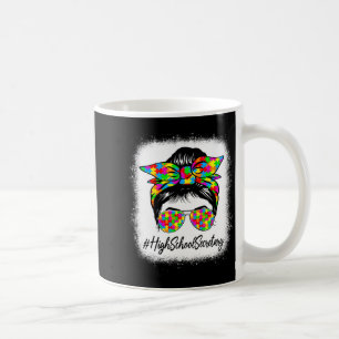 Taza De Café Secretaria de Escuela Secundaria Moño Desordenado