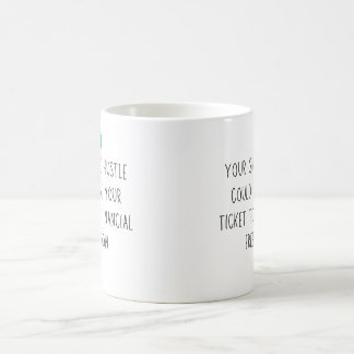 Taza De Café Secreto en dólares de Carrera de Carrera Financier