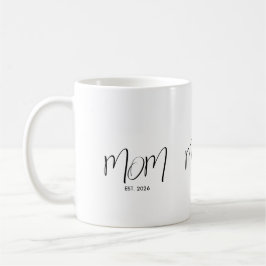 Taza De Café Secreto Negro Establecido Mamá