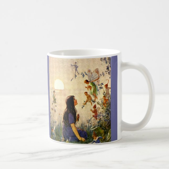 Taza De Café Secretos de hadas y yeats citan honda (Derecha)