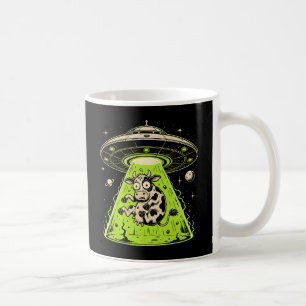 Taza De Café Secuestro de vaca alienígena Weirdcore Surrealista