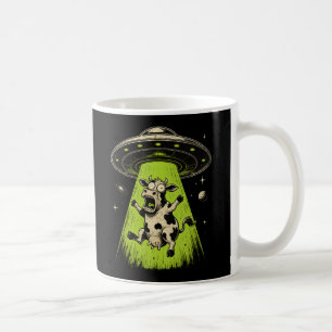 Taza De Café Secuestro de vaca alienígena Weirdcore Surrealista