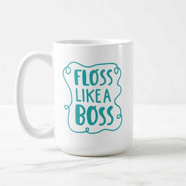 Taza De Café Seda como una frase dental de Boss el | (Izquierda)