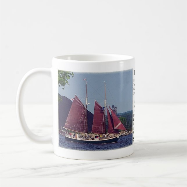 Taza De Café Seda interior mug (Izquierda)