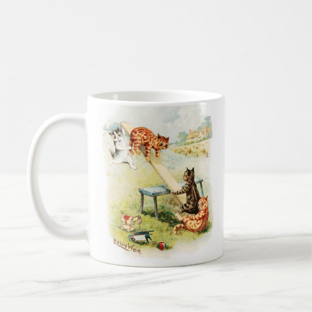 Taza De Café See-Saw Cats Louis Wain (Izquierda)