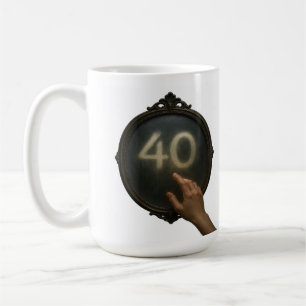 Taza De Café Seguimiento de cuarenta años: Mug espejo de cumple