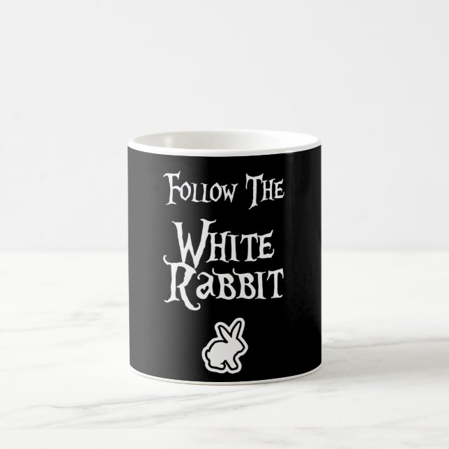 Taza De Café Seguir al Conejo Blanco (Centro)