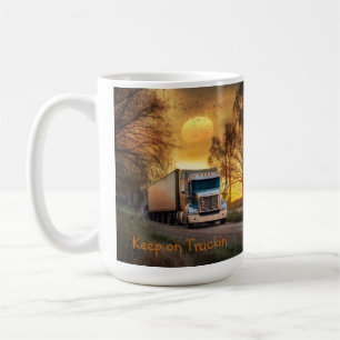 Taza De Café Seguir En Camión