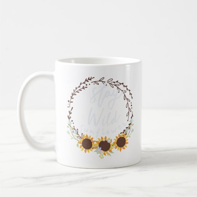 Taza De Café seguir girasol silvestre (Izquierda)