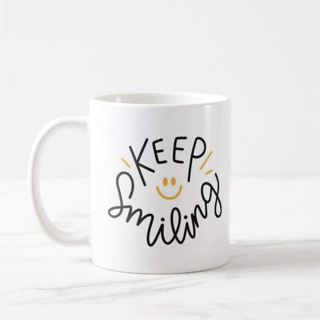 Taza De Café Seguir sonriendo (Izquierda)