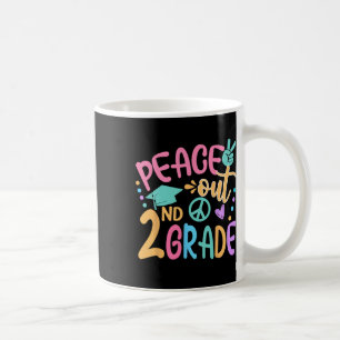 Taza De Café Segunda escuela de adiós de Peace Out Hello Hello 