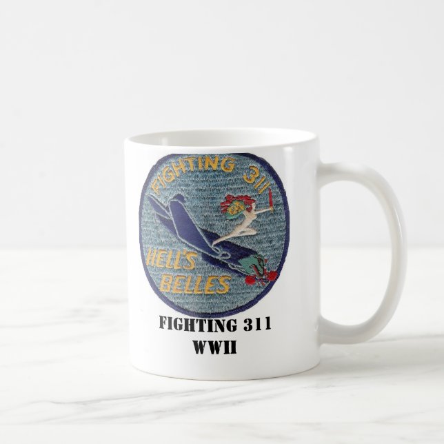 Taza De Café Segunda Guerra Mundial que lucha 311 (Derecha)