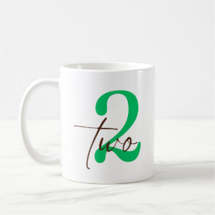 Taza De Café Segundo aniversario de 2 años con personalización