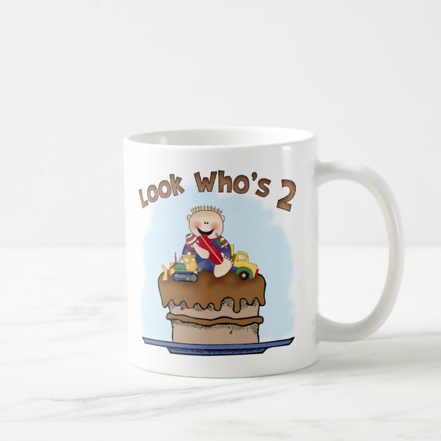 Taza De Café Segundo cumpleaños de barro de chocolate (Derecha)