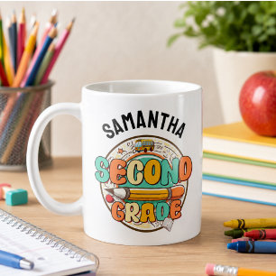 Taza De Café Segundo Grado – Cuaderno de suministros escolares 